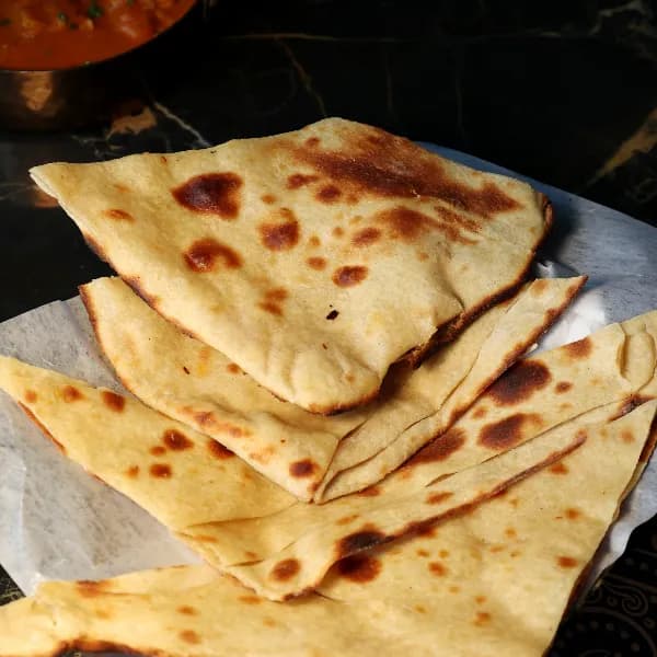 Freshly baked Indian bread at Sula Downtown Vancouver