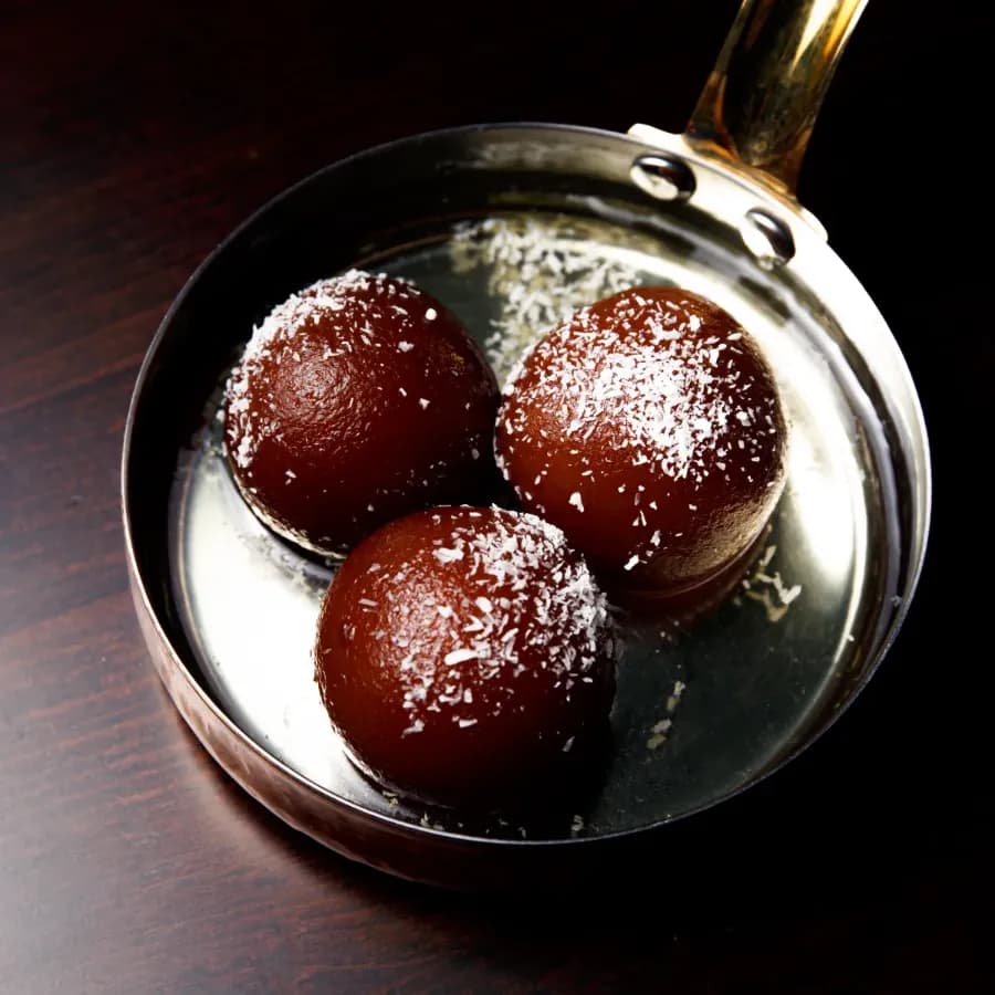 Indian dessert at Sula Indian Restaurant Vancouver