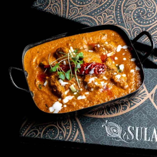Indian lamb dish at Sula Commercial Drive