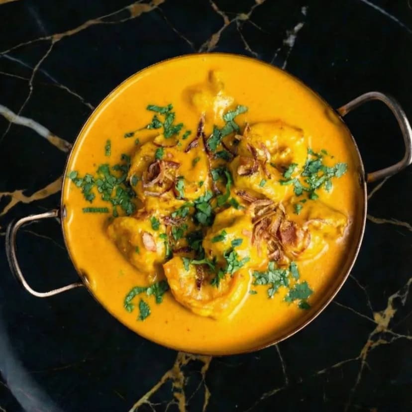 Prawn korma at Sula Davie Street