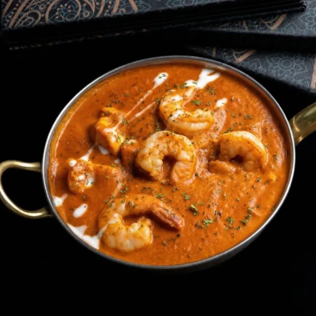 Indian prawn dish at Sula Main Street