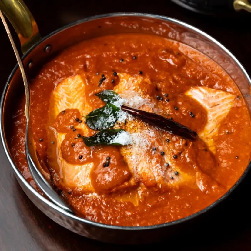 Tamarind salmon curry at Sula Main Street