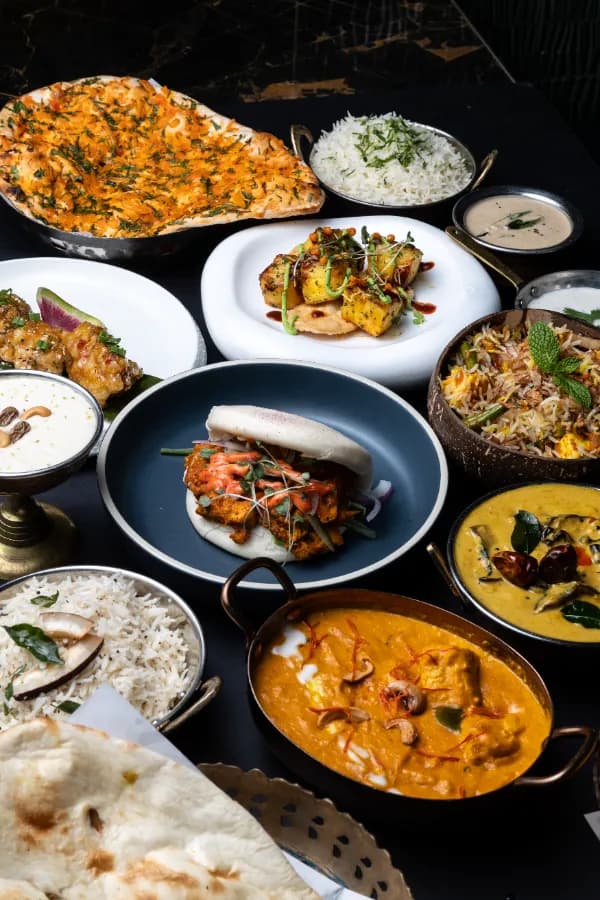 Assortmentof Indian Dishes at Sula Commercial Drive