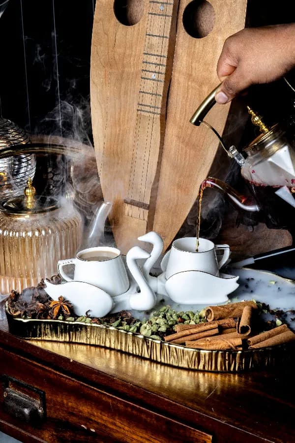 Masala chai with whole spices at Sula Commercial Drive