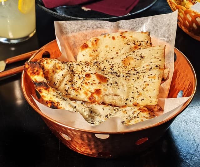 Freshly baked Indian bread at Sula Commercial Drive