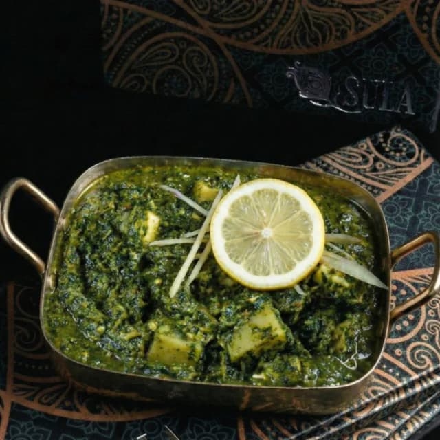 Indian saag dish at Sula Downtown Vancouver