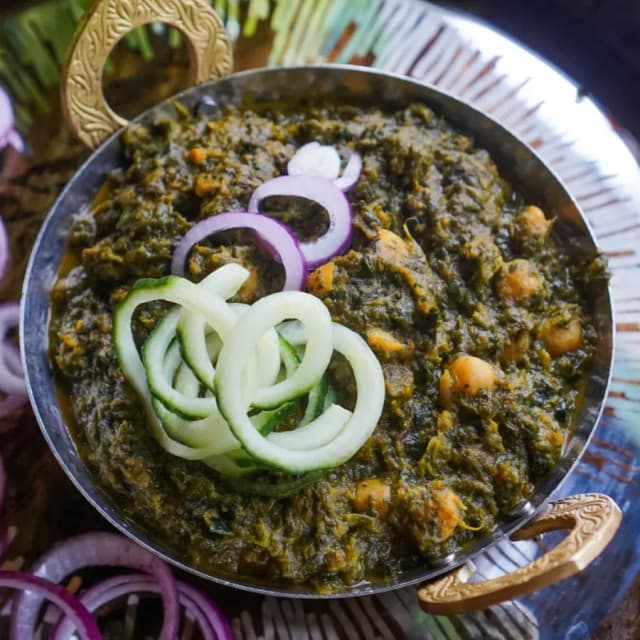 Channa Saag Spinach Curry at Sula Commercial Drive