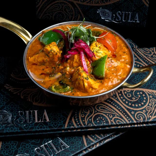Indian chicken dish at Sula Commercial Drive