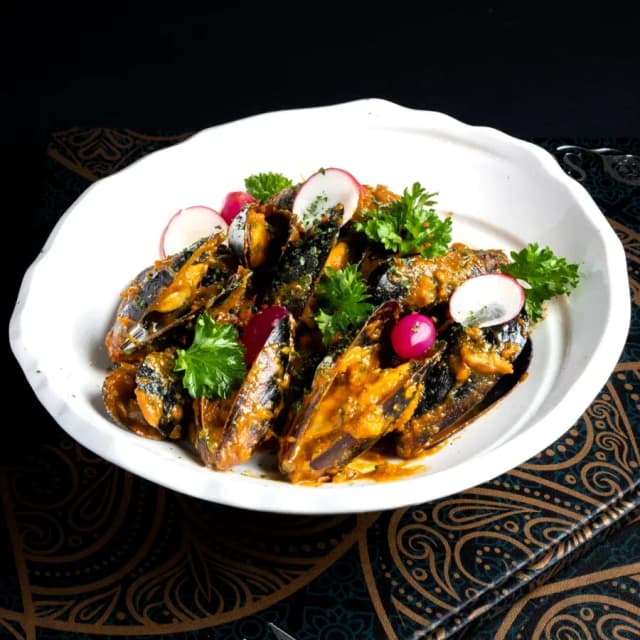 Curried Mussels at Sula Commercial Drive