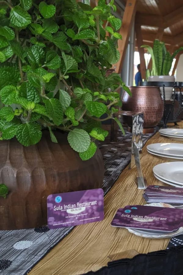 Indian wedding catering in Vancouver by Sula Davie Street