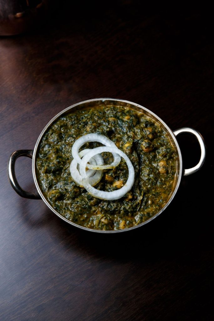 Chana Saag curry