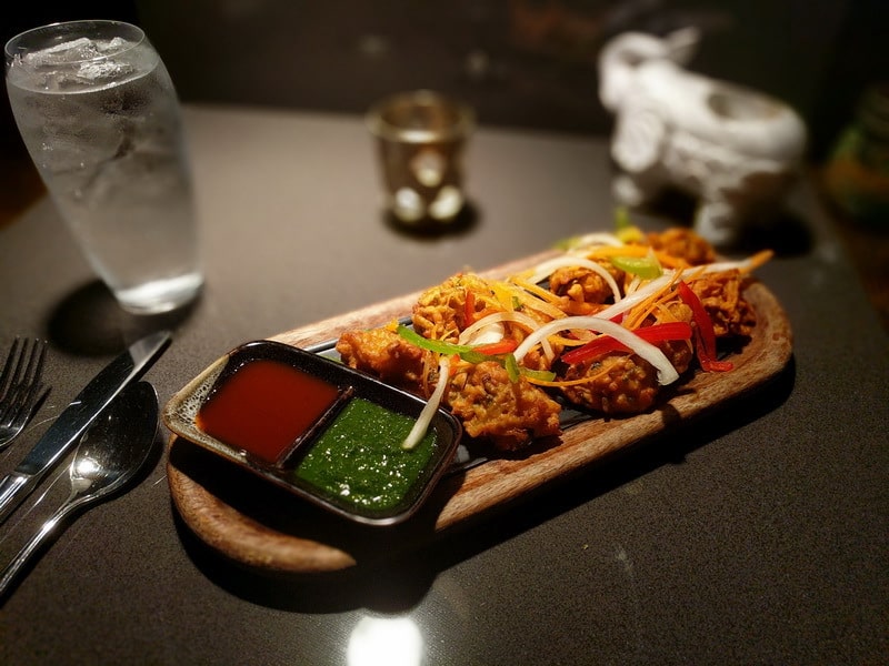 Onion bhajia Sula Indian Restaurant Vancouver