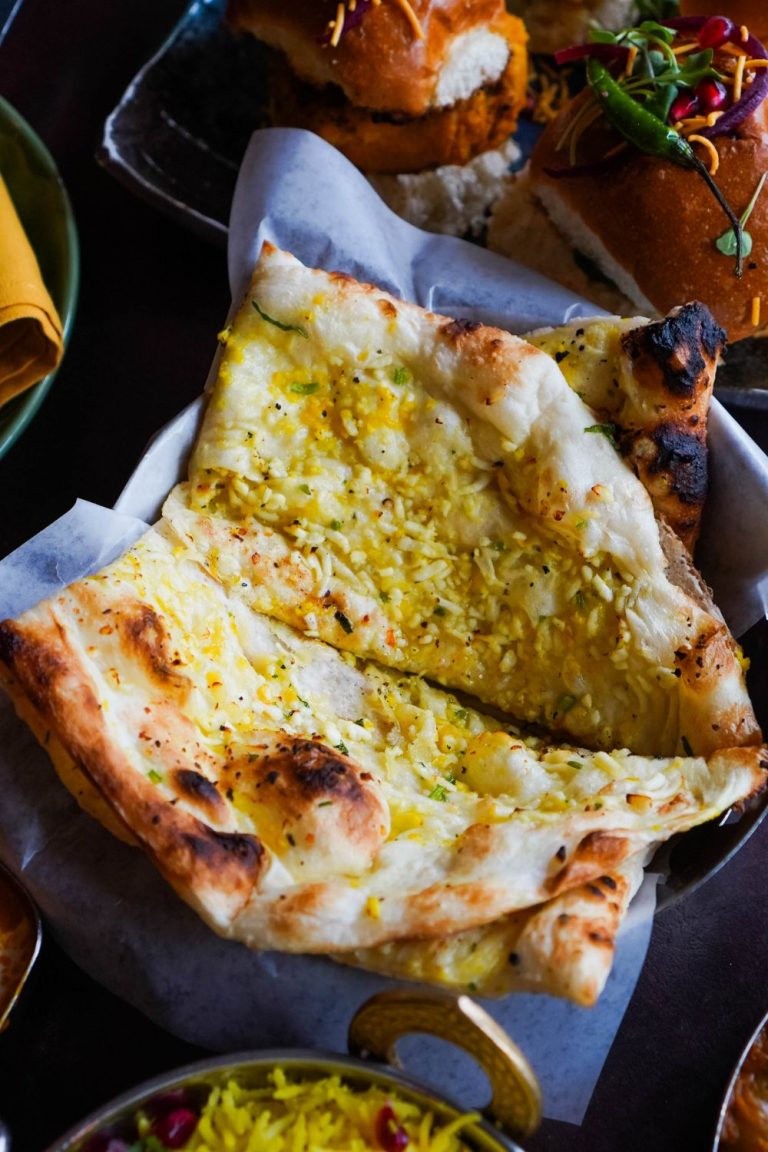 Garlic cheese naan 768x1152 1 Sula Indian Restaurant Vancouver