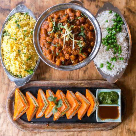 Channa masala Sula Indian Restaurant Vancouver