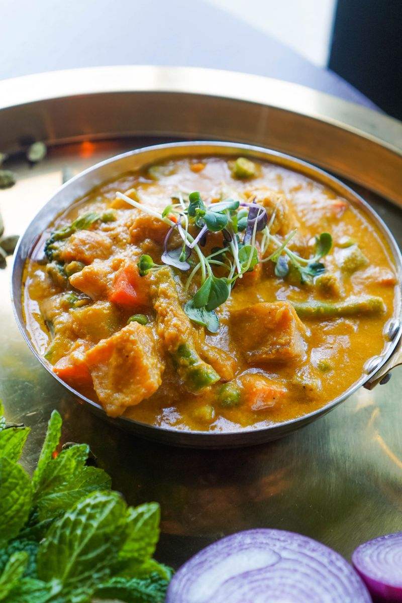 Indian lunch dishes at sula 1 Sula Indian Restaurant Vancouver