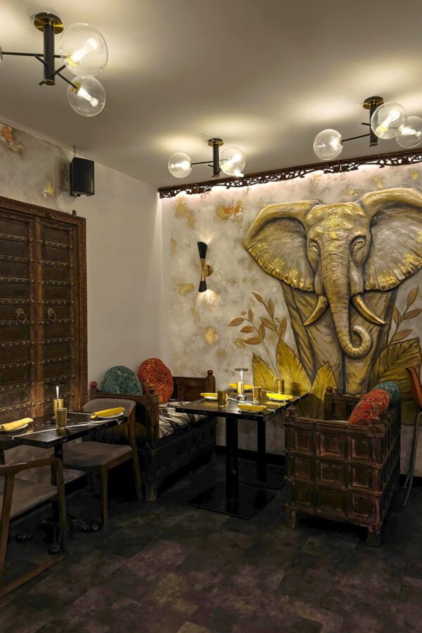 Interior upper dining area elephant sula commercial drive 1 Sula Indian Restaurant Vancouver