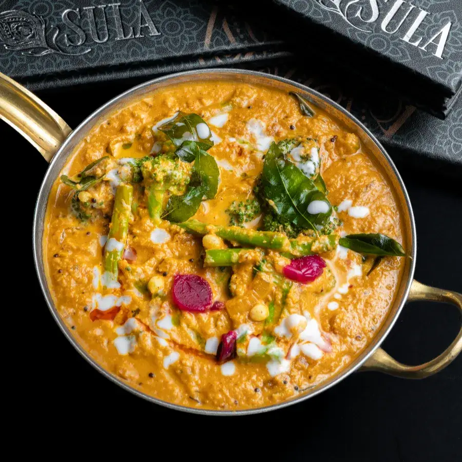 Fresh vegetables at Sula Indian Restaurant Vancouver