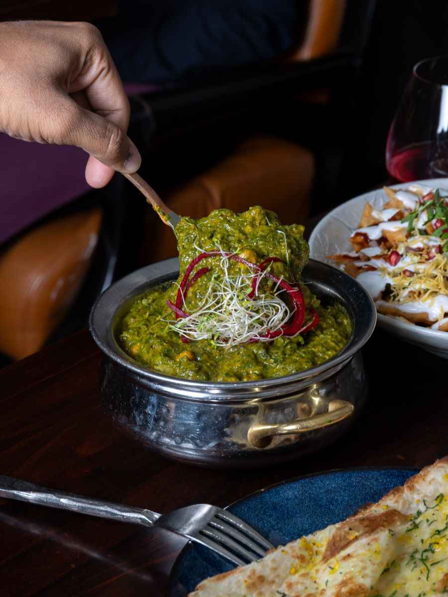 Indian saag dish at Sula Main Street