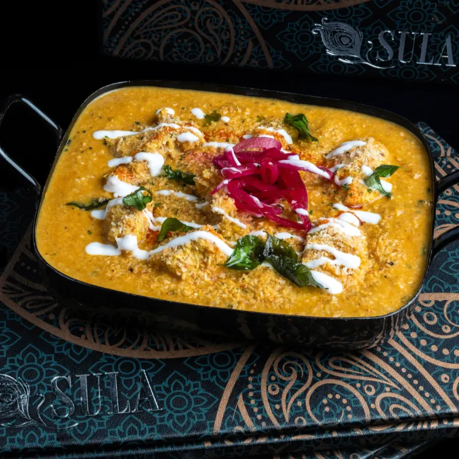 Indian chicken dish at Sula Indian Restaurant Vancouver