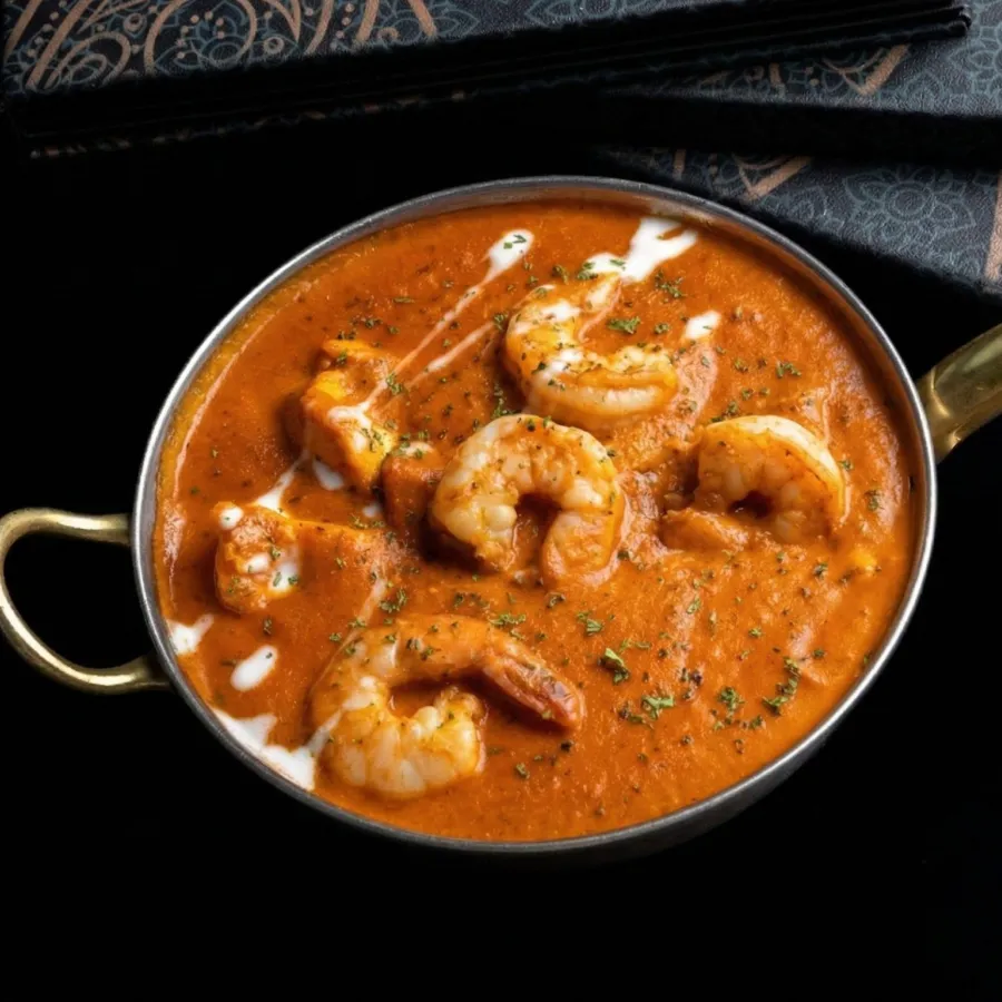Indian prawn dish at Sula Main Street
