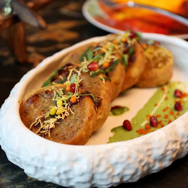 Crispy vegetable samosa at Sula Indian Restaurant Vancouver