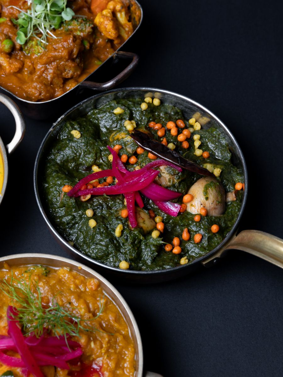 Indian saag dish at Sula Davie Street